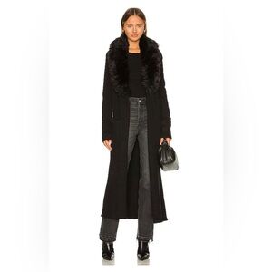 Show Me Your Mumu Lombardi Long Cardi in Black